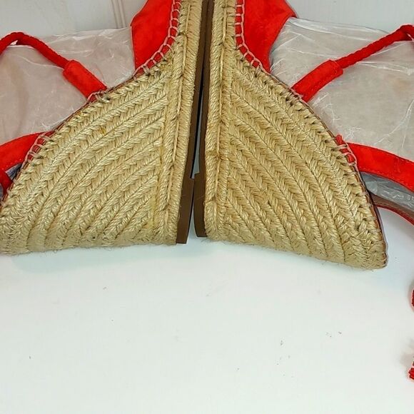 Joie Phyllis Suede Lace-Up Wedge Espadrille Sandal - Picture 8 of 10